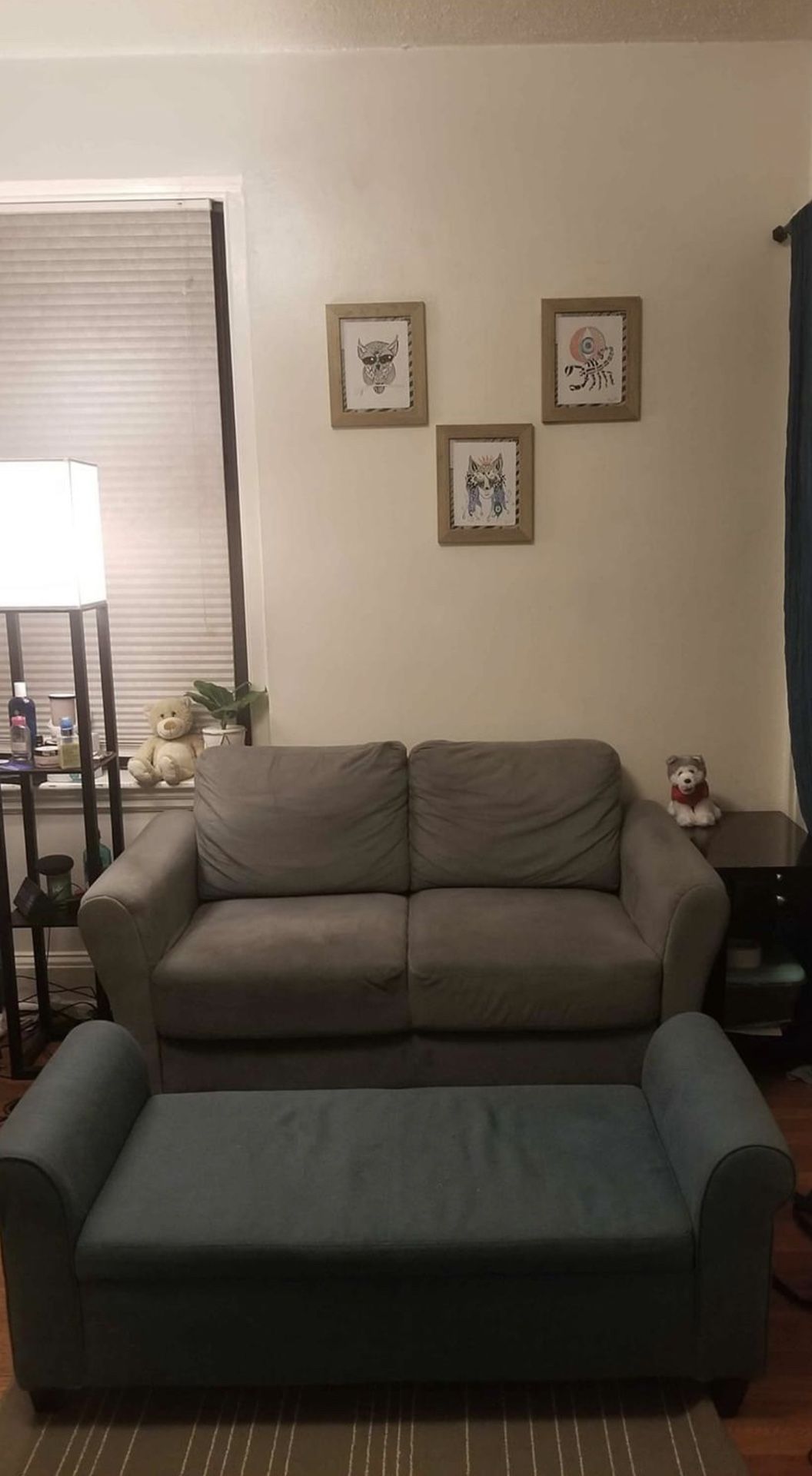 Wayfair sofa/ couch/ loveseat with footrest