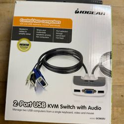 2 Port USB KVM Switchbox 