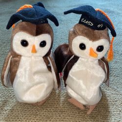 2 Beanie babies •WISE•  Class of 98