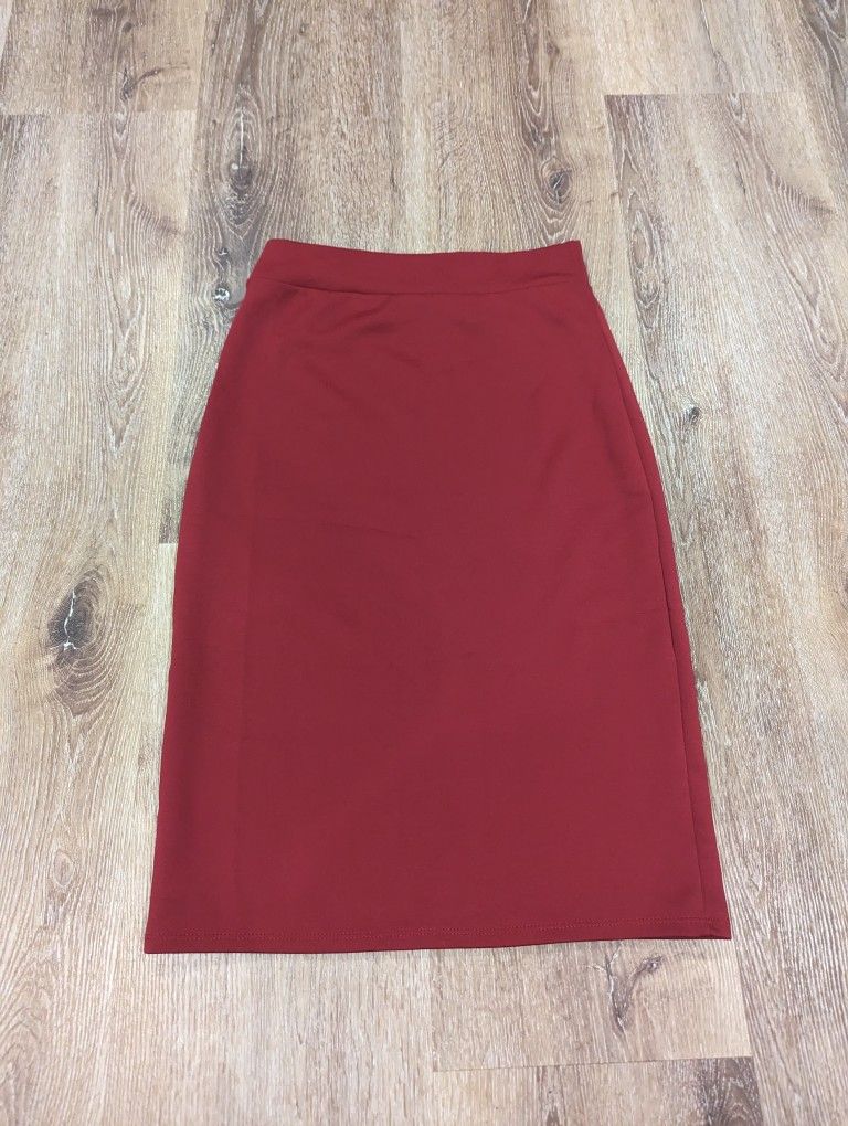 Pencil Skirt dark red sz S