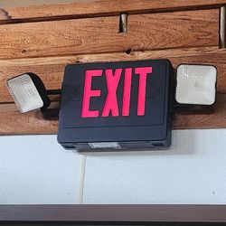 Commercial EXIT Signs and Emergency Lights $100 Each. 