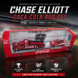 M2 Machines Coca-Cola Chase Elliott #9 Chevrolet Wedge Truck & Pickup Set – Limited Edition