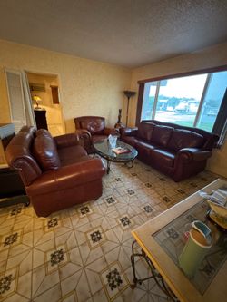 Leather living room set (3 piece)