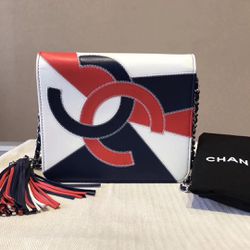 [99 new] Chanel woc 19-year-old fringe, red, blue and white. The best quality, out.
