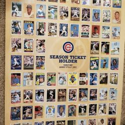 New Chicago Cubs Season Ticket Holder Family Day August 3rd and 4th baseball sports cards poster 