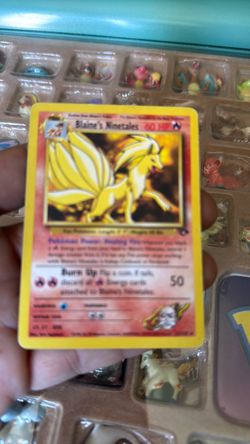 Blaine's Ninetales Pokémon Trading Card