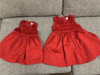 Matching little girls dresses sizes 6 months, 2T, 3T, 4T