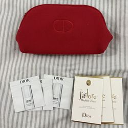 Dior Pouch And Perfume And Day Cream 