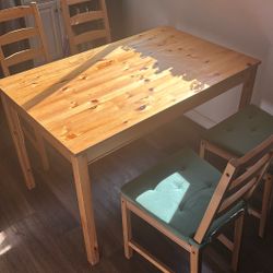 Dining Table Set With 4 Chairs