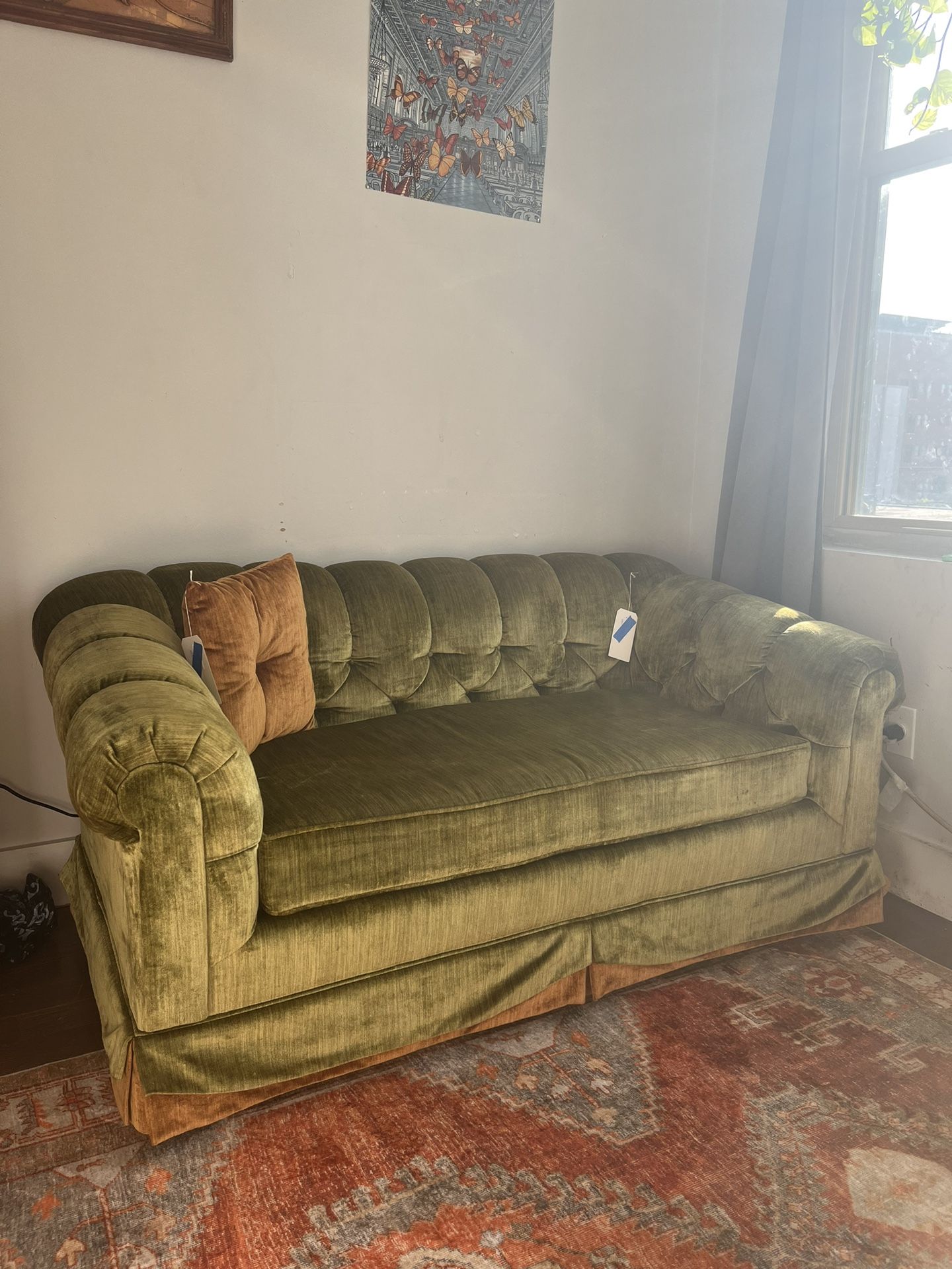 Vintage Green Couch/Loveseat