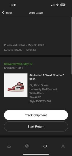 Jordan 1 High Spider-Man GS Size 6.5