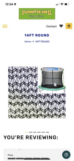 14’ Trampoline Enclosure Net 6 Pole