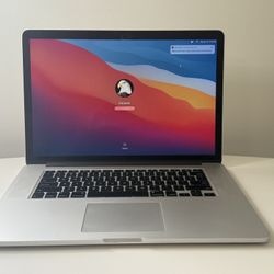 Apple MacBook Pro 15 Inch Screen 500gb SSD