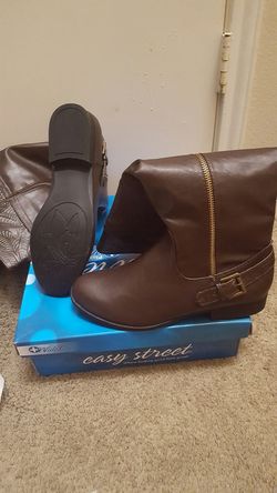 Brown riding boot