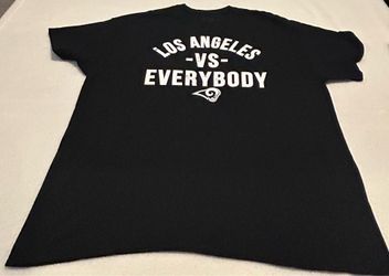 Fanatics Pro Line Los Angeles Rams 'Los Angeles vs Everybody' T-Shirt Size XL