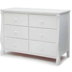 6 Drawer White Dresser