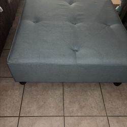 Teal Ottoman 