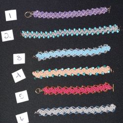 Beaded and crocheted bracelets, Lot 3