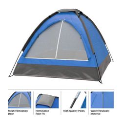 Tigris Camping Instant Cabin Tent, Blue