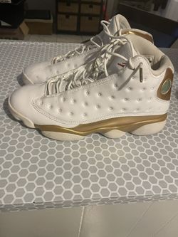 NIKE AIR JORDAN XIII 13 RETRO DEFINING MOMENTS DMP WHITE GOLD BRED