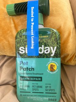 Pet patch lawn repair treatment