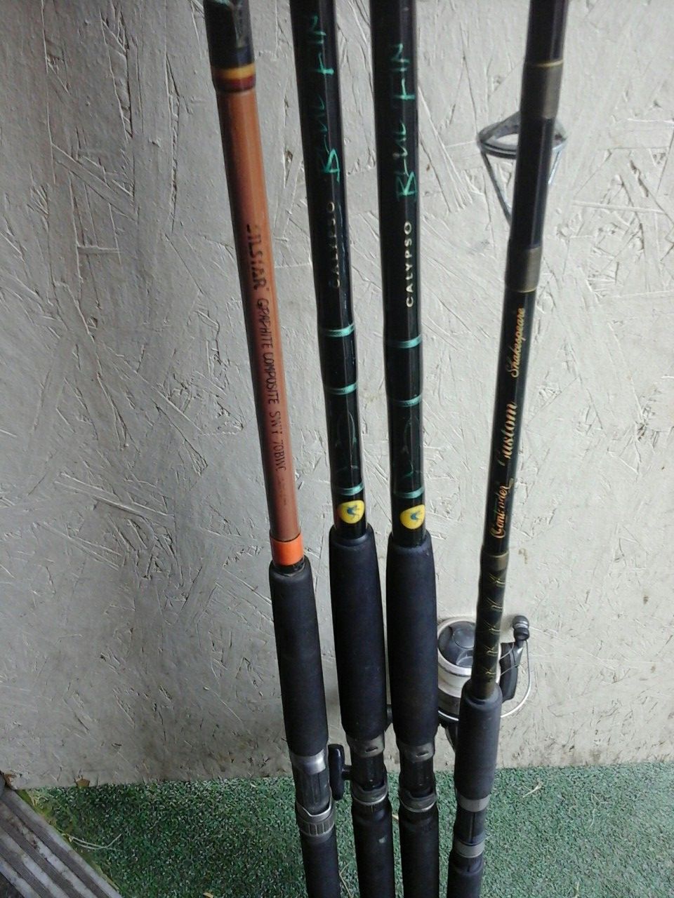 Fishing poles rods reels