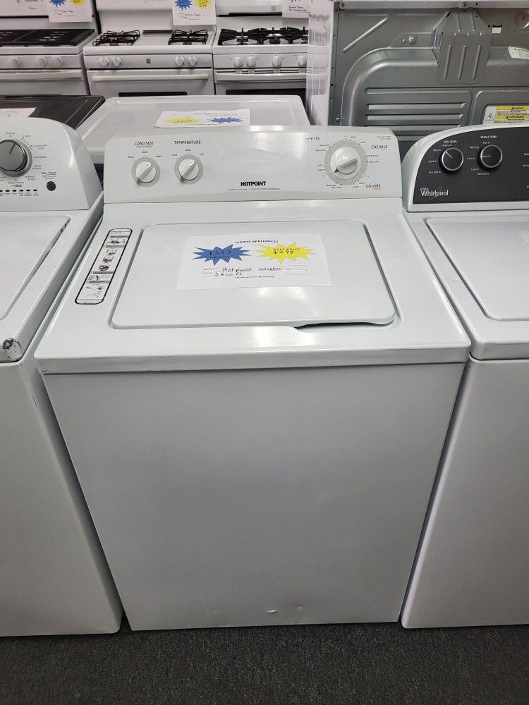 🧨4th Of July Sale! Hotpoint Washer - Warranty Included
