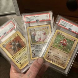 Pokemon 3 Base Set First Edition Holo Rare Cards