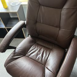 Brown Leather Office Chair