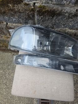 Black Headlights GMC SIERRA 99-06
