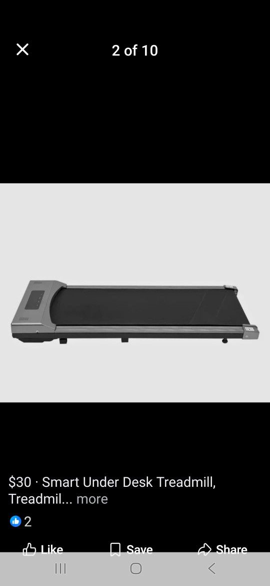 Smart Under Desk Treadmill, Treadmills for Home/Office, 2 in 1 Walking Pad Treadmill with LED