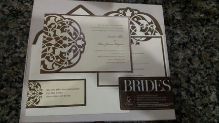 New In Box Wedding invitations - 4 boxes of 30 available!