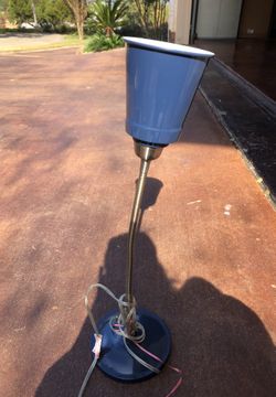 24”h blue adjustable lamp -