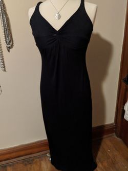 Small Black Knit Long Dress