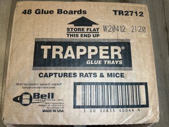 New Trapper Glue Boards for Rats & Mice – 48 Pack