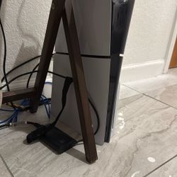 Ps5 mini with red controller and hyper X headset