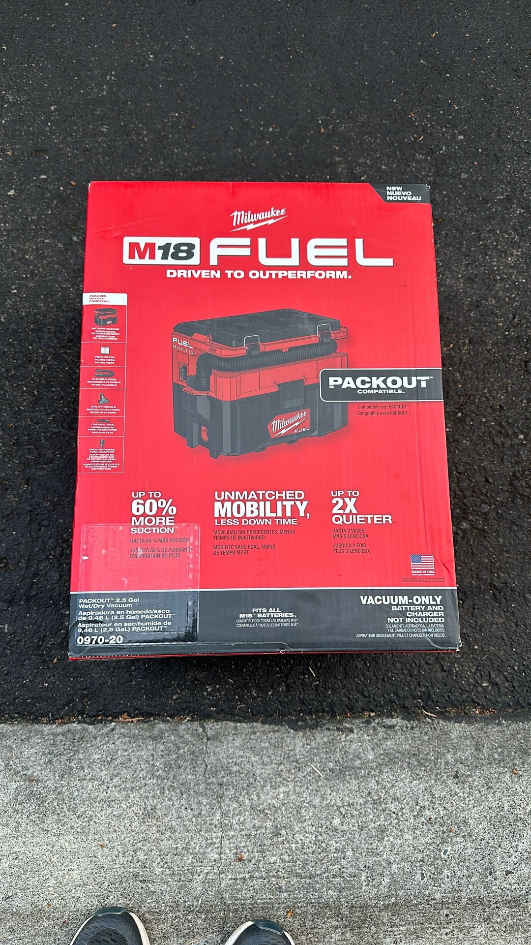 Milwaukee Fuel M18 Pack out Vacuum
