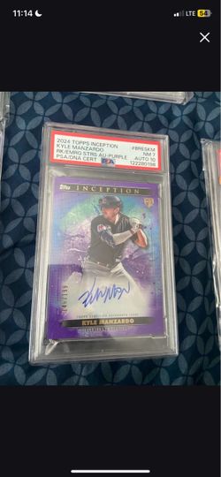 Kyle manzardo rookie card autograph signed 146/199 guardians