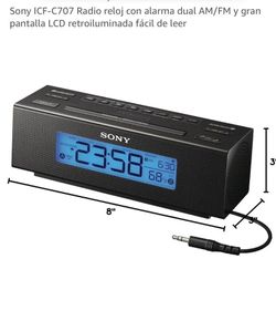 Sony ICF-C707 AM/FM Dual Alarm Clock Radio