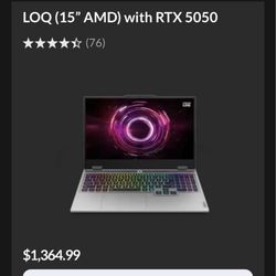 Lenovo LOQ Gaming Laptop (Ryzen 7/ RTX 5050)