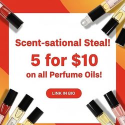 5 Perfume Oils For $10 DM For List