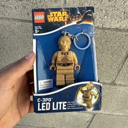 LEGO Star Wars C-3PO LED Light Keychain 3” Figure NEW 