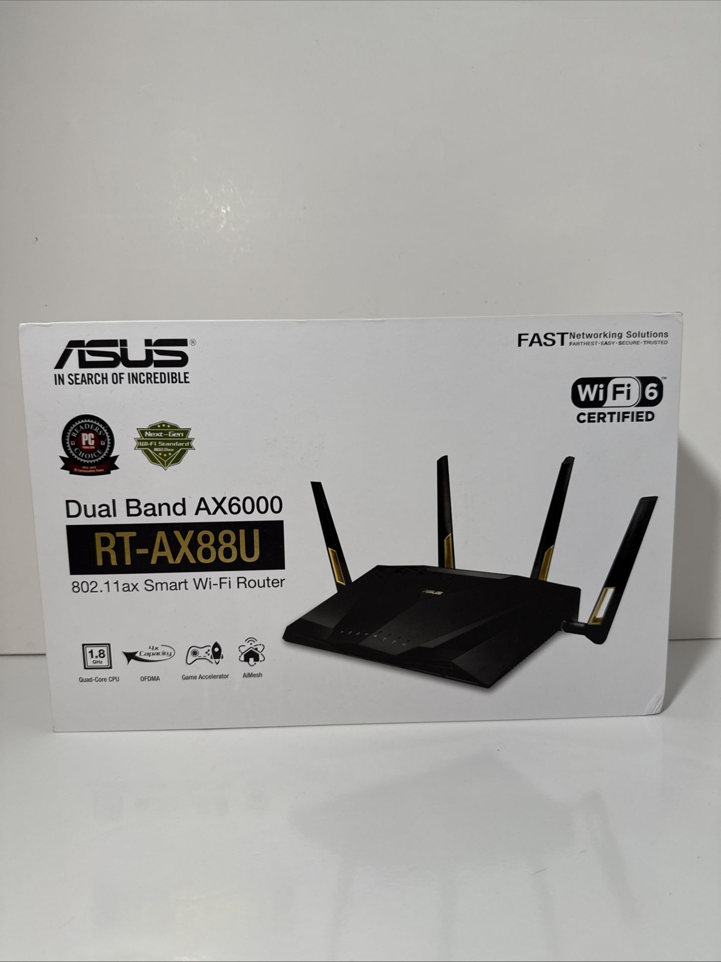 ASUS RT-AX88U AX6000 WiFi6 Dual-Band Gigabit Router - Black