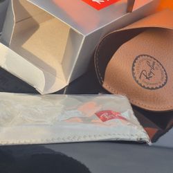 Brown ray band sunglasses