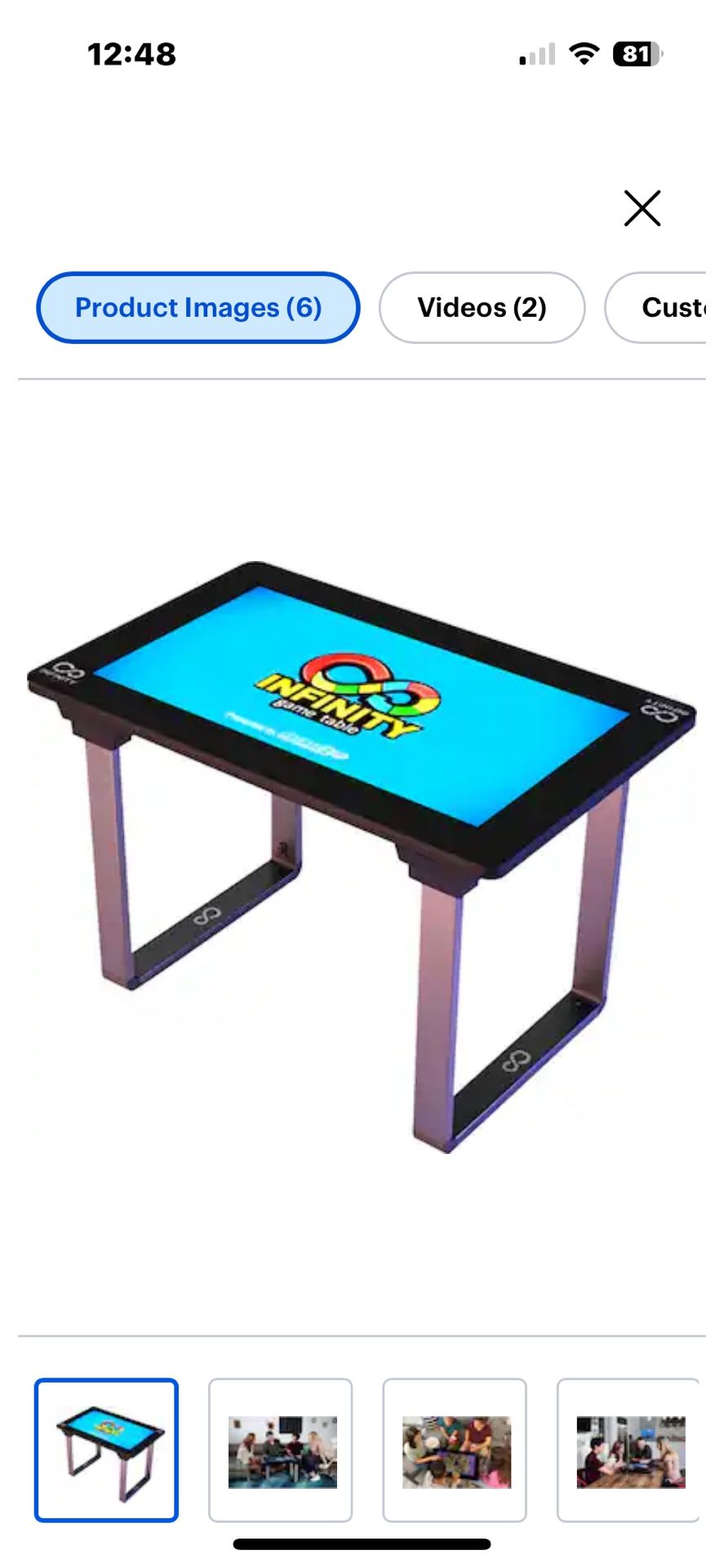 Infinity game table.