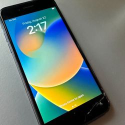 iphone 8 - unlocked - some cracks !