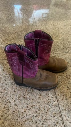 SHYANNE TODDLER GIRLS' LIL LAINIE WESTERN BOOTS - ROUND TOE size 6d