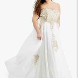 TLC Say Yes to the Dress (Wedding, Prom, Quinceañera, Masquerade, etc.) Size 16W - Plus Size - Strapless Embellished Gown - Created for Macy’s - NEW