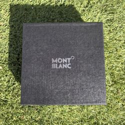 Black And Silver Mont Blanc Belt 