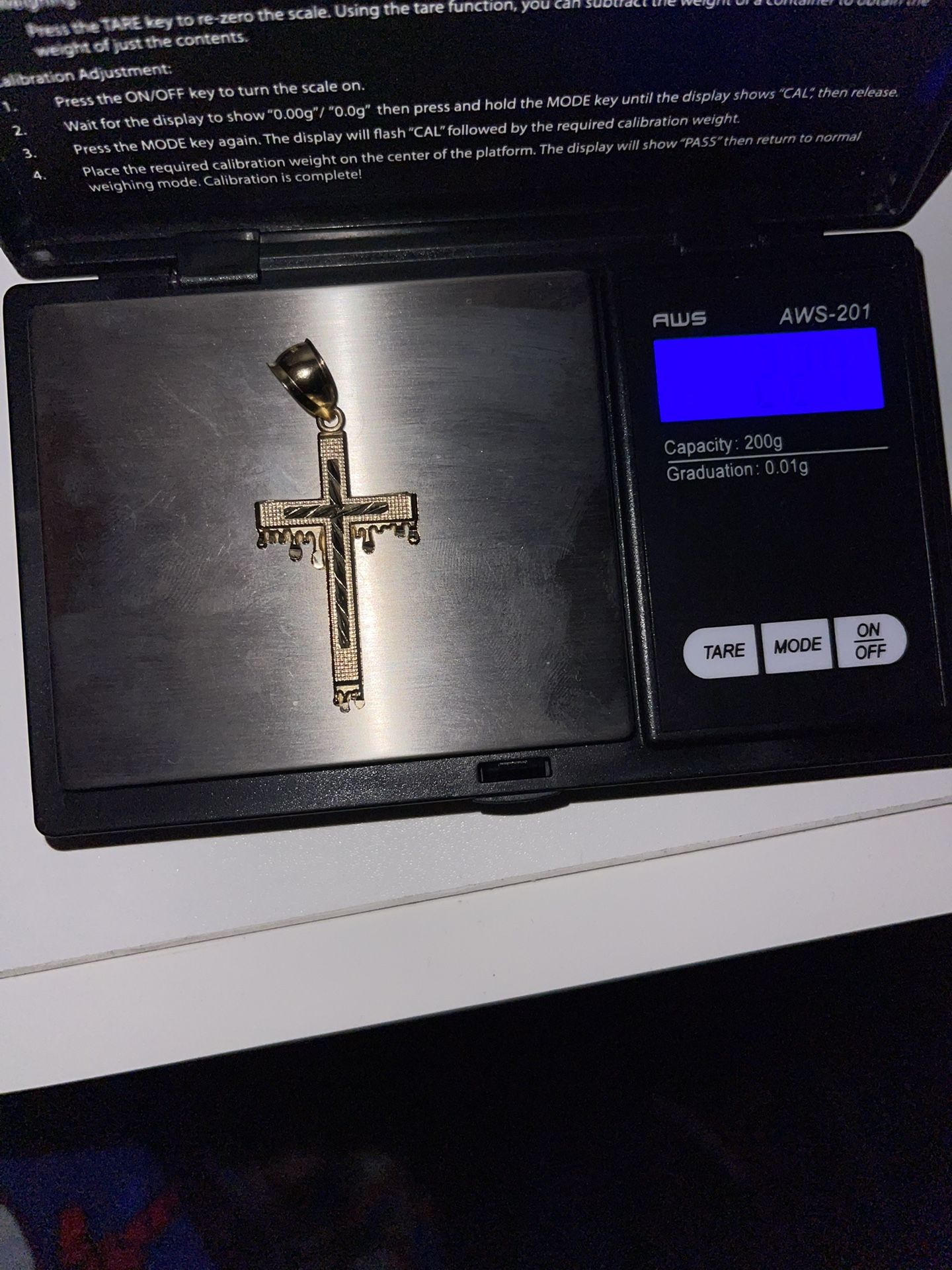 14k Gold Cross Pendant